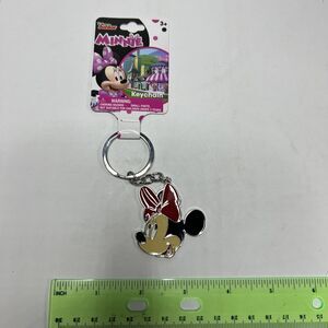 HER Accessories - Disney Junior Metal Keychain - MINNIE MOUSE HEAD (Red Bow)